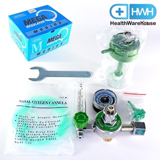 Mega Mediox Oxygen Regulator Oxygen Cannula Wrench เกจออกซิเจน เกจ์ ออกซิเจน สายออกซิเจน ประแจ กระบอกน้ำ