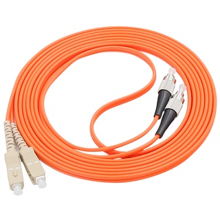 Free delivery5PCS/lot FC/UPC-LC/UPC fiber optic patch cord 1M 2M 3M 5M Duplex Multimode cable FC-FC optical fibre jumper