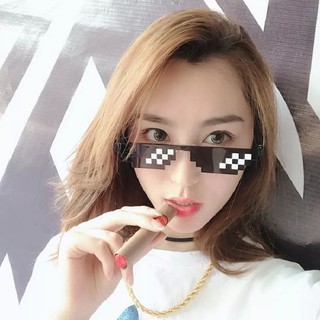 🔥พร้อมส่ง🔥แว่นตา 8 bit Pixel Glasses Thug Life (MineCraft) เกรดพรีเมี่ยม ใส่แล้วเท่ห์ ใส่แล้วคูล แน่นอนครับผม😎