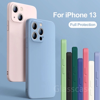 เคสโทรศัพท์มือถือซิลิโคนนิ่ม สีพาสเทล กันกระแทก  เคสไอโฟน สำหรับ ไอโฟน สำหรับ IPhone 13 12 Pro Max 13 Mini iphone12 iphone13 i13 i12 Phone Case Cover