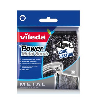 ฟองน้ำ ใยขัด ฝอยสเตนเลสแผ่น VILEDA อุปกรณ์ทำความสะอาด ของใช้ภายในบ้าน STAINLESS SHEET VILEDA