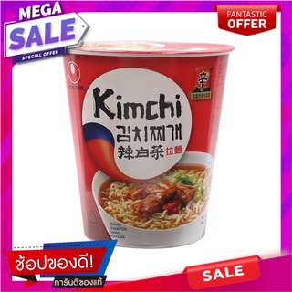 นงชิมบะหมี่ถ้วยรสกิมจิ 70กรัม Nongshim Cup Noodle Kimchi Flavor 70g.