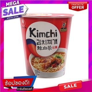 นงชิมบะหมี่ถ้วยรสกิมจิ 70กรัม Nongshim Cup Noodle Kimchi Flavor 70g.