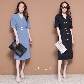 Korea Buttoned Dress