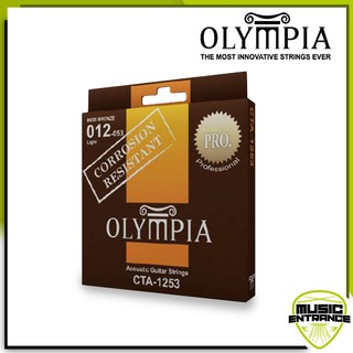 Olympia สายกีต้าร์โปร่ง Coated 80/20 Bronze : 12-53