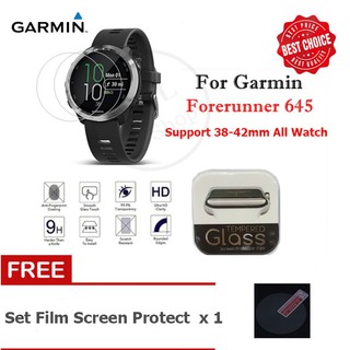 YHL Tempered Glass 9H HD Screen Protecter ฟิล์มกระจกกันรอยนิรภัย สำหรับ Garmin Forerunner 645 (1ชุด แถมฟรี 1ชุด)