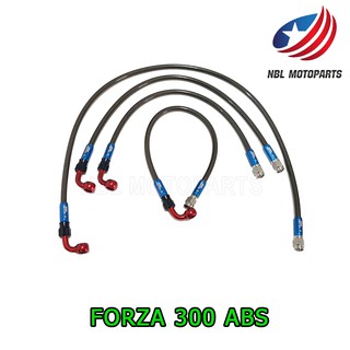 สายเบรค (หน้า-หลัง) รุ่น FORZA 300 ABS   1 ชุด  (อ่านลายละเอียดก่อนสั่งซื้อ)