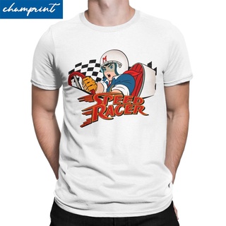 เสื้อยืดแขนสั้น คอกลม ผ้าฝ้าย พิมพ์ลาย Speed Racer Meteoro Mach 5 สําหรับผู้ชาย