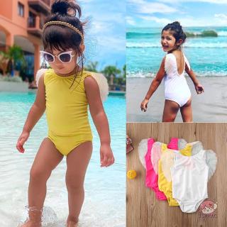 j0 p - toddler ชุดว่ายน้ําสําหรับเด็กผู้หญิงแขนกุด one - piece