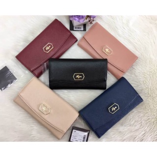 ! LYN ENTERNAL LONG WALLET BAG 2017 พร้อมส่งรุ่นใหม่ล่าสุด!!กระเป๋าสตางค์ใบยาวแบบพับ ลายหนังSaffiano