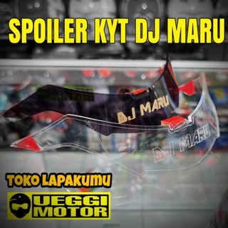 หมวกกันน็อคสปอยเลอร์ KYT DJ maru สีดําใส ราคาถูก