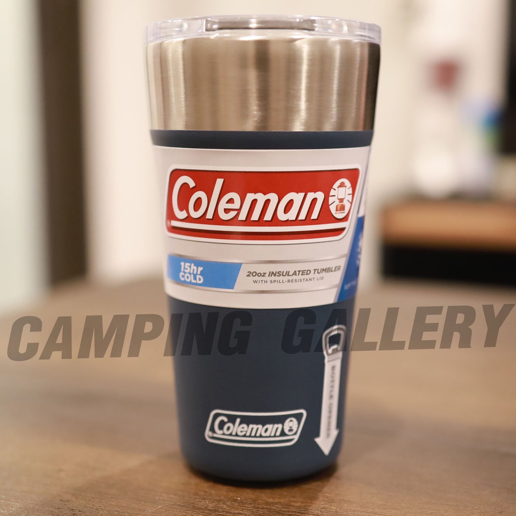 CAM_อุปกรณ์แคมป์ปิ้ง แก้ว (มีตำหนิ) Coleman Brew Insulated Stainless Steel Tumbler 20oz แคมปิ้ง โคลแม หม้อสนาม  Camping