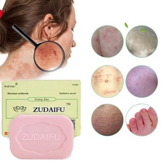 zudaifu สบู่กำมะถันสมุนไพรธรรมชาติแท้100% สบู่สมุนไพรธรรมชาติ สบู่หน้าใส Soap สระผม อาบน้ำ ฆ่าเชื้อและกำจัดไร