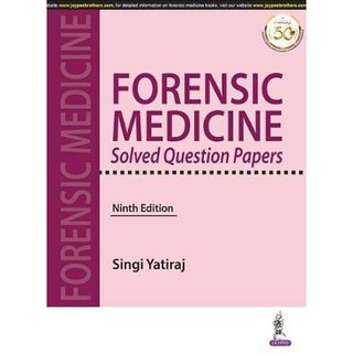 Forensic Medicine Solved Question Papers, 9ed - ISBN 9789389188943