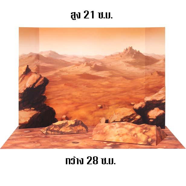 โมเดลกระดาษฉากในป่าไผ่ diorama ประกอบเอง