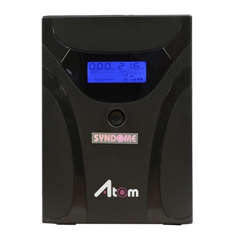 UPS เครื่องสำรองไฟมือสอง Symdome ATOM 1500 - LCD 1500VA/900W พร้อมแบตเตอรี่ใหม่ สินค้าพร้อมใช้งาน รั