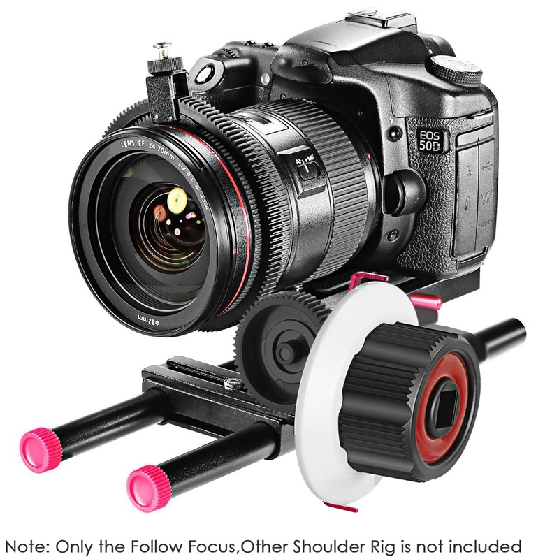 Vd-F0 กล้อง Follow โฟกัส 15 มม. พร้อมเกียร์วงแหวนสําหรับกล้อง Canon & Dslr
