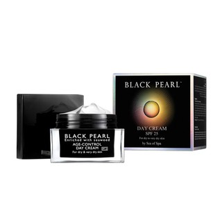 #ฟรีค่าขนส่ง สินค้านำเข้าของแท้ Dead Sea Of Spa Black Pearl Moisturizing Age Control Day Cream Dry/Very Dry SPF 25 50ml