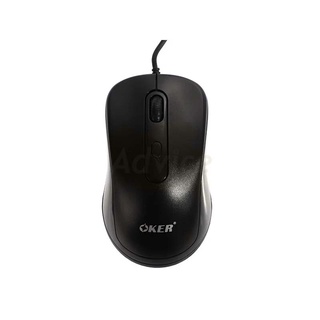 USB MOUSE OKER (A-186G) BLACK(By Shopee  SuperTphone1234)