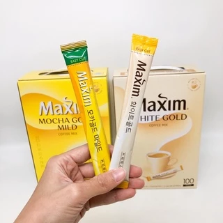 กาแฟเกาหลี Maxim Mocha Gold Mild - White Gold 1 กล่อง 100 ซอง ของแท้ 100% กาแฟแม็กซิม 맥심