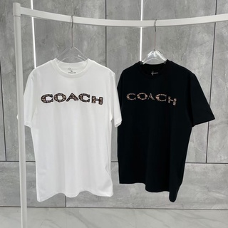 เสื้อยืดแขนสั้นลําลอง คอกลม พิมพ์ลาย COACHI ขนาดใหญ่ แฟชั่นคู่รัก สําหรับผู้ชาย และผู้หญิง