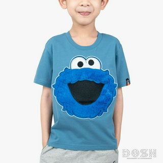 DOSH KIDS UNISEX T-SHIRTS SESAME STREET เสื้อยืดคอกลม แขนสั้น เด็กชาย-หญิง FSEBT5027-BU1