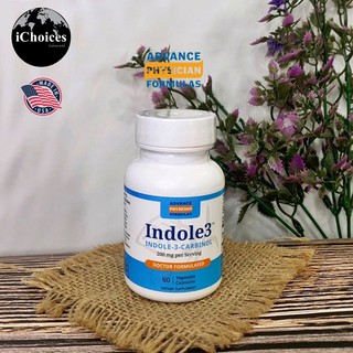 สารสกัดจากพืชตระกูลกะหล่ำ อินโดล-3-คาร์บินอล Advance Physician Formulas® Indole-3-Carbinol 200 mg 60 Vegetable Capsules