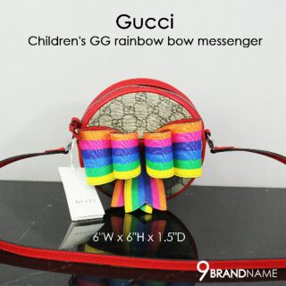 New Gucci Kids GG Rainbow Messenger