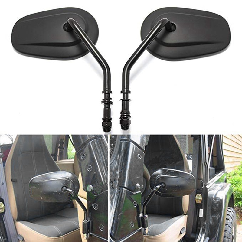 New Side Rearview Mirror Jeep Wrangler Door Off Mirrors Jk Jku
