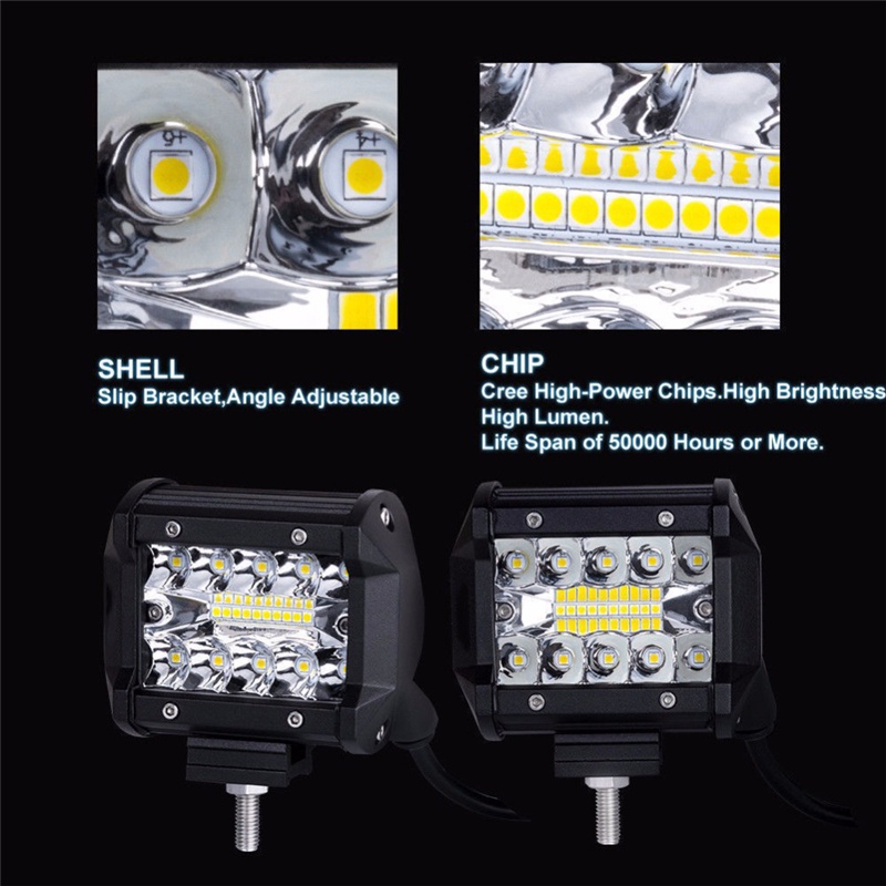 【สปอตสินค้า】ไฟ Led สปอร์ตไลท์ 60W 12V 24V สำหรับมอเตอร์ไซต์ รถยนต์ รถบรรทุก ไฟสปอตไลท์ led สปอร์ตไลท์ - รูปที่ 3