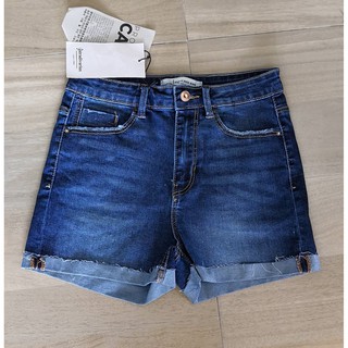 Stradivarius Super high waist shorts กางเกงยีนส์ขาสั้น