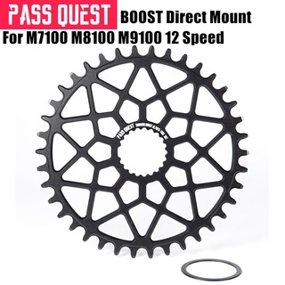 Pass QUEST จานหน้าจักรยานเสือภูเขา 30-44T สําหรับ Deore XT M7100 M8100 M9100 12S BOOST Crankset