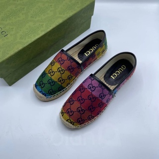 รองเท้าแบบสวม กุชชี่ shoes multicolor espadrilles