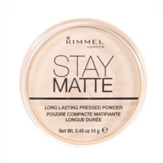 RIMMEL London Stay Matte Long Lasting Pressed Powder No.001 Transparent 14g.