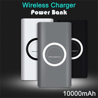 10000mAh Three In One Wireless Mobile Power Charging Pad For Mobile Phones