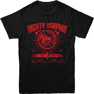 เสื้อยืดผ้าฝ้ายพิมพ์ลายราคาต่ำสุด!!Power Rangers Mighty Morphin Red Ranger Spoof Mens T Shirt Christmas Gift 80