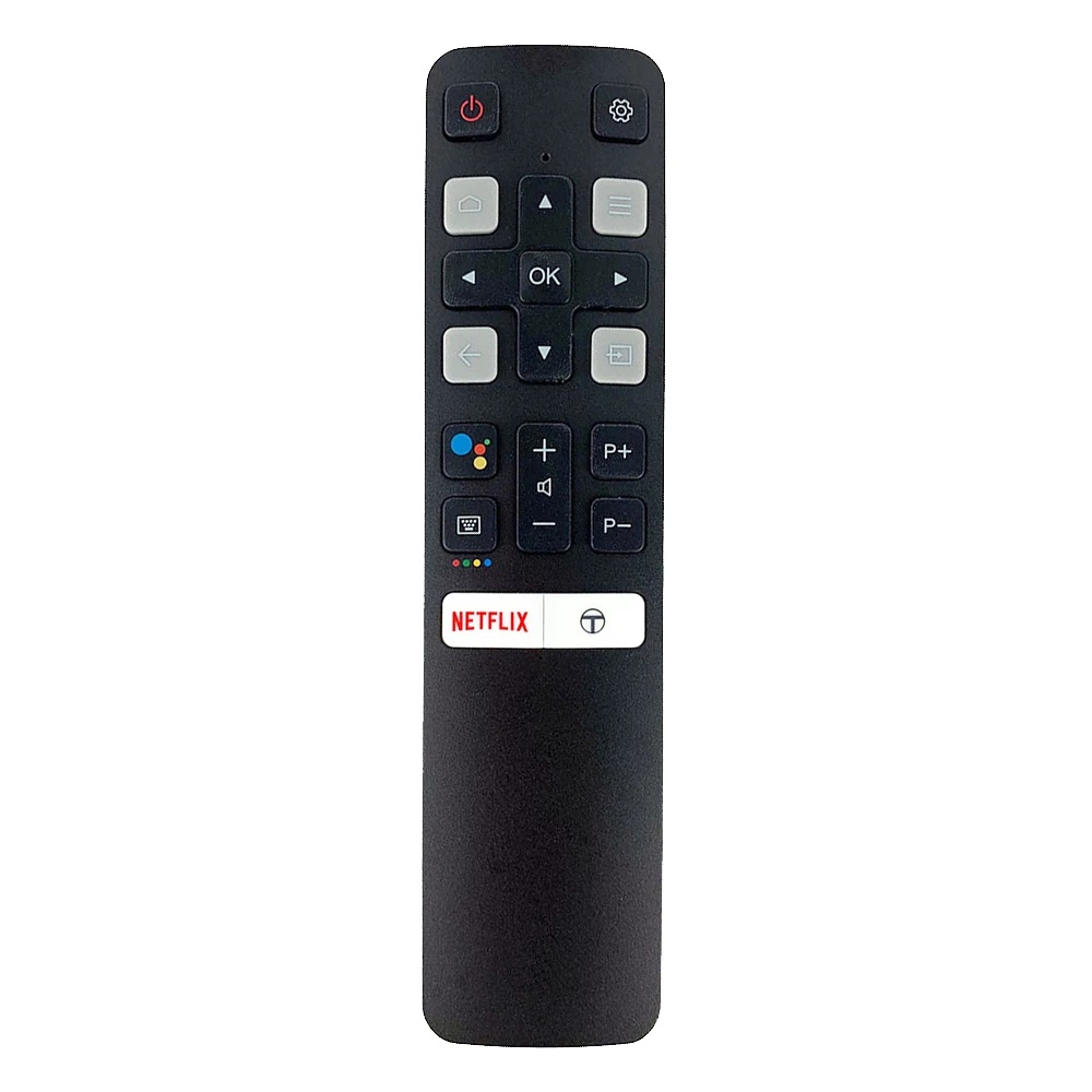 สําหรับ TCLS65A สมาร์ททีวีระยะไกลใหม่ RC802V FUR6 Google Assistant Voice รีโมทคอนโทรลสําหรับ TCLTV 40S6800 49S6500 55EP680 เปลี่ยน RC802V FMR1