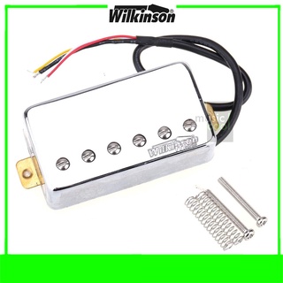 Wilkinson ปิ๊กอัพกีตาร์ WOCHB (แบบLP) รุ่น WOCHBn และ WOCHBb - Neck สีเงิน ( MWCHB-n / MWCHB-b ) CHROME Humbucker Neck &amp;