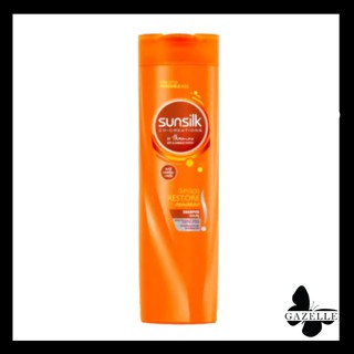 Sunsilk co-creation restore shampoo ซันซิล แชมพูสีส้ม สูตรบำรุงผมเสียในทันที [140 มล.]