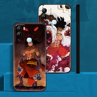 One Piece เคสโทรศัพท์ Infinix Hot 12i X665B เคสโทรศัพท์ TPU นุ่มซิลิโคนสีดำ Frosted 43