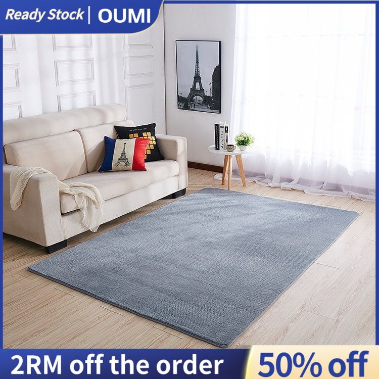 MICHI Carpet Tatami Carpet＆Karpet Gebu White and Black Polyester