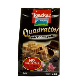 Loacker Dark Chocolate Goadra 125g  ล็อคเกอร์ ดาร์ก ช็อกโกแลต โกดรา 125 กรัม