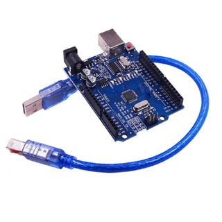 Arduino UNO R3 Development Board ATmega328P CH340 CH340G สาย USB ขาตรงหัว