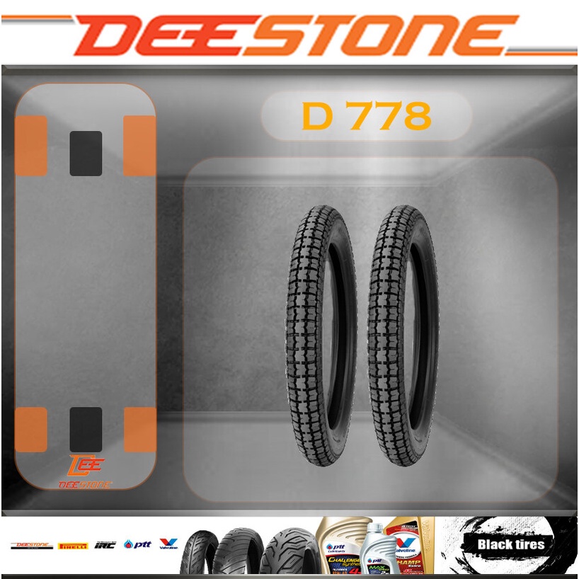 ยางนอก DEESTONE (ดีสโตน) D778  T/T   (ใช้ยางใน) ขอบ 16-17