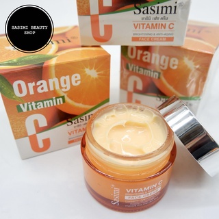 SASIMI Vitamin C Face Cream ครีมวิตามินซี บำรุงผิวหน้า เพิ่มความกระจ่างใส 50g