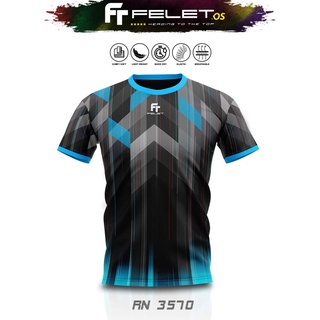 Felet RN-3570 เสื้อเชิ้ตแบดมินตัน กราฟฟิค สําหรับผู้ชาย และผู้หญิง
