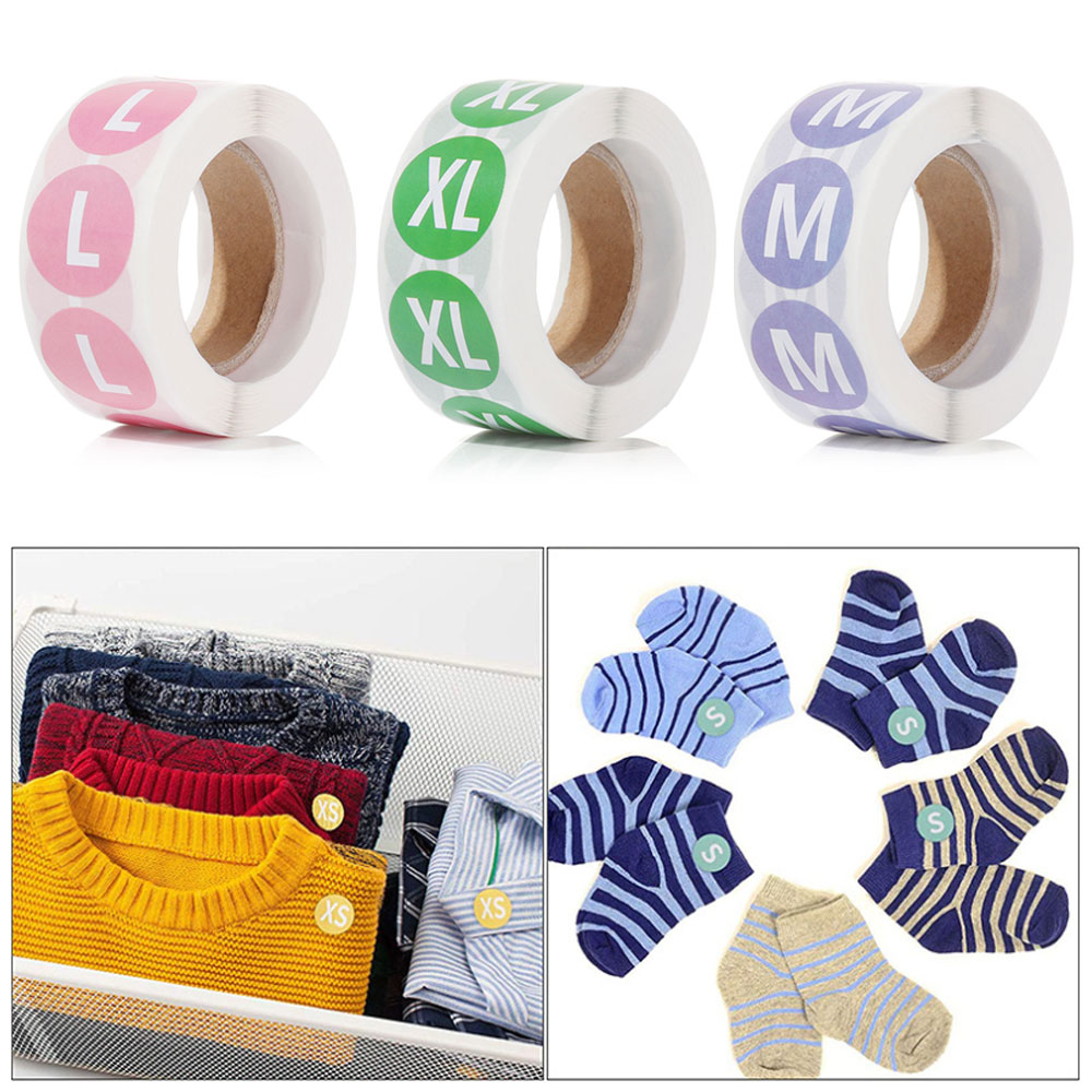 LANFY???? 500Pcs/Roll DIY Size Labels Applicable Blank Note Clothing ...