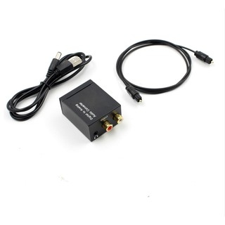 Optical Digital สเตอริโอ SPDIF Toslink Coaxial SIGNAL TO Analog Converter DAC แจ็ค 2 * RCA เครื่องขยายเสียงถอดรหัสอะแดป