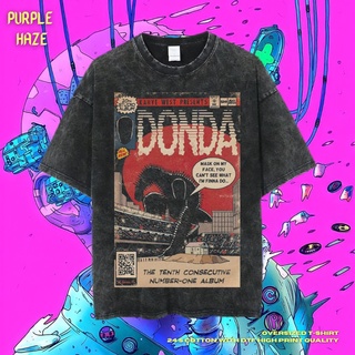 เสื้อยืด ขนาดใหญ่ พิมพ์ลาย Donda สีม่วง | หินล้างทําความสะอาด | เสื้อยืด ขนาดใหญ่ | เสื้อท็อปสามารถปรับแต่งได้