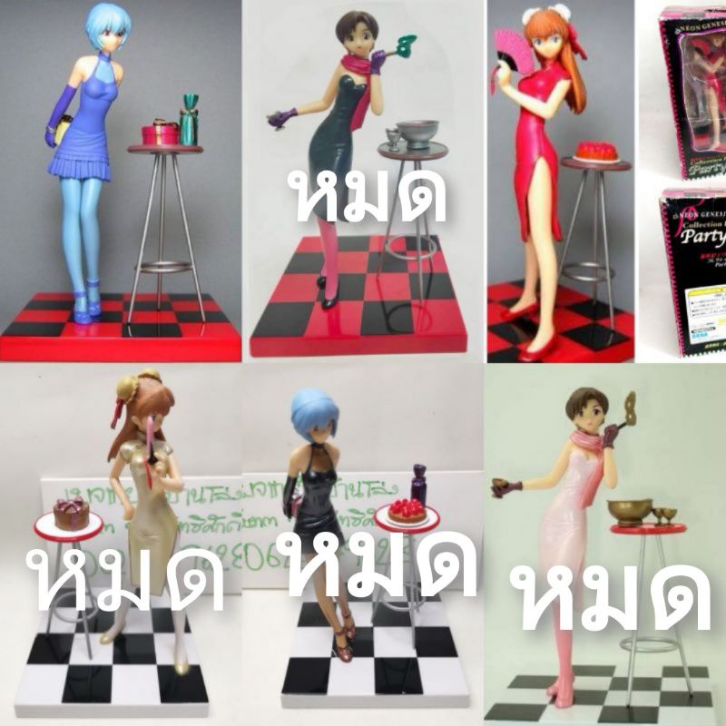 (แท้/มือ1,2) SEGA Neon Genesis Evangelion Collection Figure PARTY Time​ Asuka Langley Sohryu , Rei Ayanami and Maya